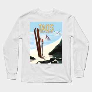 Taos USA ski poster Long Sleeve T-Shirt